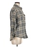 Old Navy 100% Cotton Plaid Gray Long Sleeve Button-Down Shirt Size M - photo 4