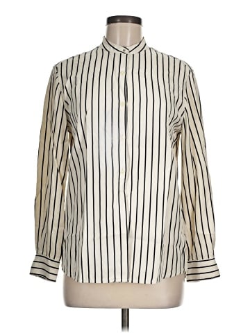 Lauren by Ralph Lauren Long Sleeve Silk Top (view 1)