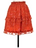 1.State Paisley Orange Casual Skirt Size XS - photo 1