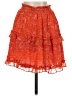 1.State Paisley Orange Casual Skirt Size XS - photo 2
