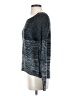 Quinn 100% Acrylic Metallic Blue Pullover Sweater Size S - photo 5