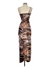 Shein Animal Print Brown Cocktail Dress Size 2 - photo 2
