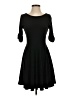 Express Solid Black Casual Dress Size S - photo 1