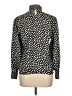 Impressions 100% Polyester Animal Print Black Long Sleeve Blouse Size 10 - photo 2
