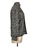Impressions 100% Polyester Animal Print Black Long Sleeve Blouse Size 10 - photo 4
