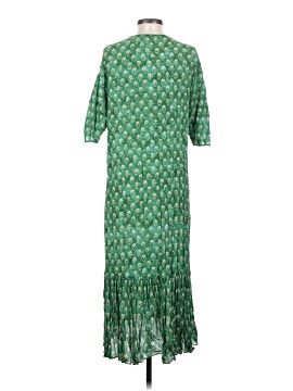 slim fit dress slacks Zara Green Vintage Boho Tiered Maxi Dress main image 1