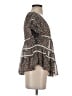 Zara Basic 100% Polyester Brown Short Sleeve Blouse Size XS - photo 4