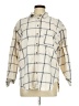 Universal Thread 100% Cotton Checkered-gingham Ivory Long Sleeve Button-Down Shirt Size L - photo 1