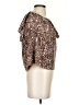 Wilfred 100% Polyester Brown Short Sleeve Blouse Size XS - photo 4