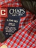 Chaps Checkered-gingham Burgundy Long Sleeve Button-Down Shirt Size 14 - 16 - photo 3
