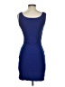 Mango Solid Blue Cocktail Dress Size XXS - photo 2