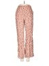 Yerse 100% Viscose Hearts Orange Casual Pants Size Sm (1) - photo 1