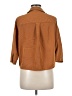 C&A Brown 3/4 Sleeve Button-Down Shirt Size M - photo 2