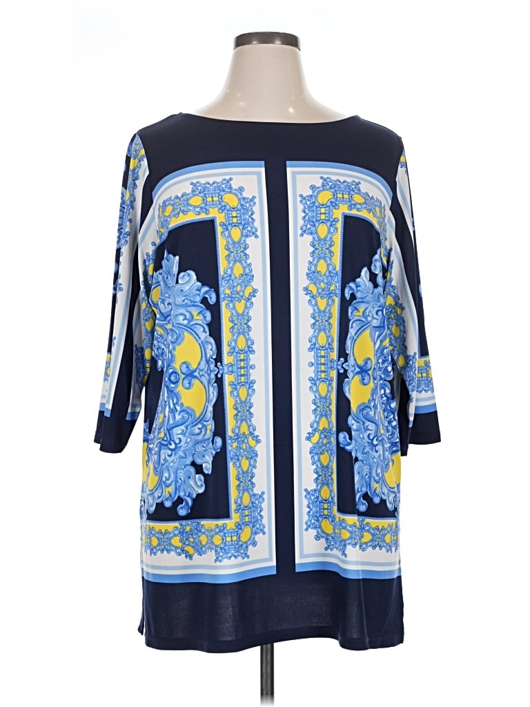 Pre-owned Susan Graver Kimono In Blue