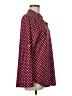 Halife Polka Dots Burgundy Long Sleeve Polo Size M - photo 4