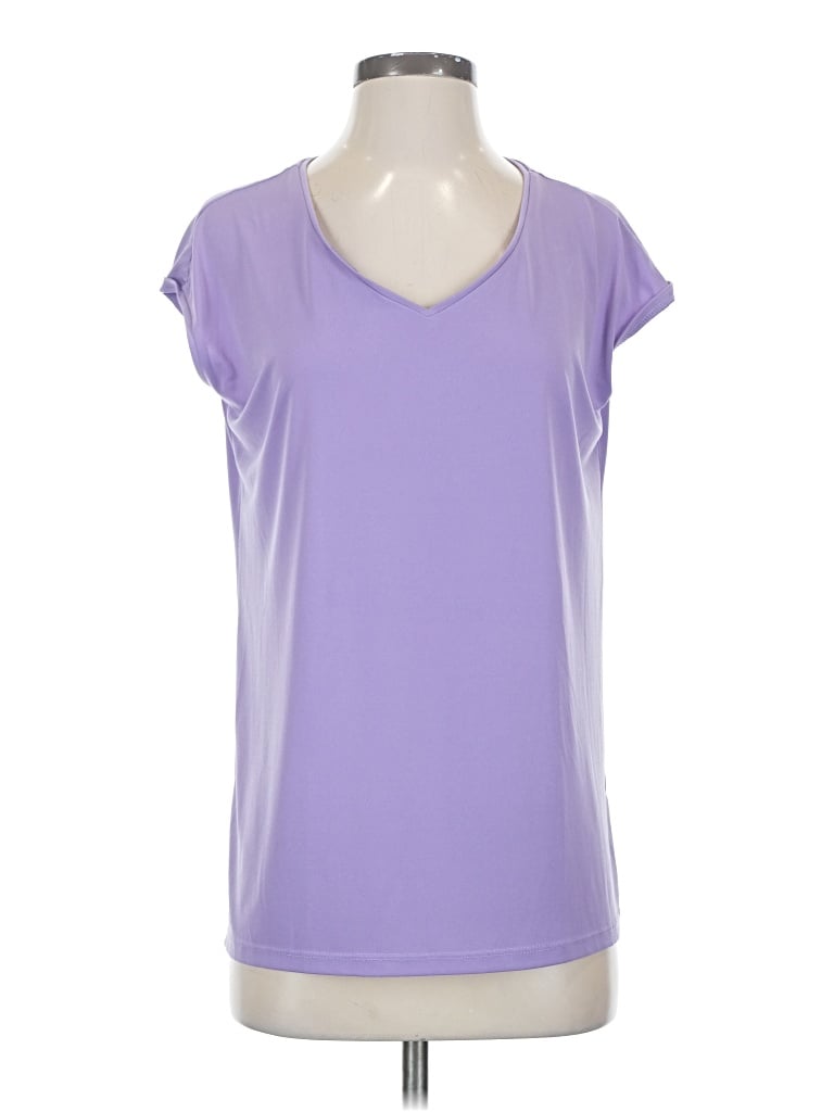 Pre-owned Susan Graver Active T-shirt In Purple