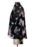 A.L.C. 100% Silk Floral Black Long Sleeve Silk Top Size 00 - photo 5