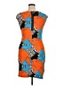Jonathan Martin Graphic Orange Cocktail Dress Size M - photo 2