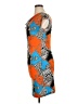 Jonathan Martin Graphic Orange Cocktail Dress Size M - photo 5