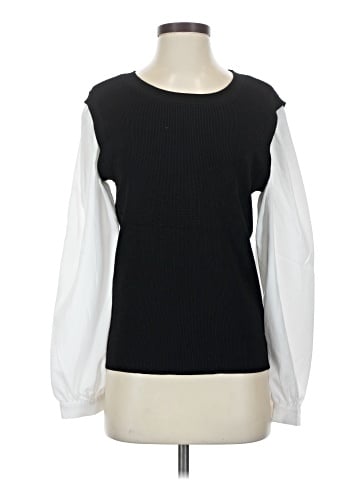 Karl Lagerfeld Paris Long Sleeve Blouse (view 1)