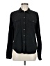 Paige 100% Lyocell Black Long Sleeve Button-Down Shirt Size M - photo 1