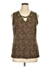 MICHAEL Michael Kors Brown Sleeveless Blouse Size XL - photo 1