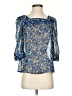 Pins and Needles 100% Polyester Blue 3/4 Sleeve Blouse Size XS - photo 1