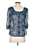 Pins and Needles 100% Polyester Blue 3/4 Sleeve Blouse Size XS - photo 2