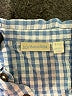 JoJo Maman Bebe 100% Cotton Checkered-gingham Blue Short Sleeve Button-Down Shirt Size 3-6 mo - photo 3