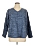 St. John's Bay 100% Polyester Blue Pullover Sweater Size 0X - photo 1