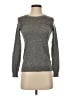 J.Crew 100% Merino Wool Metallic Gray Wool Pullover Sweater Size XS - photo 1
