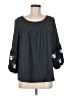 Miami Gray 3/4 Sleeve Blouse Size M - photo 1