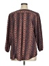 Fun2Fun 100% Polyester Chevron-herringbone Orange 3/4 Sleeve Blouse Size 1X - photo 2