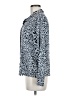 Ecowish Animal Print Blue Long Sleeve Blouse Size M - photo 5