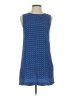 Olivaceous 100% Polyester Print Blue Casual Dress Size S - photo 1
