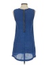 Olivaceous 100% Polyester Print Blue Casual Dress Size S - photo 2