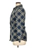 BAILEY'S BLOSSOMS Argyle Blue Long Sleeve Blouse Size M - photo 5