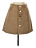 Express Solid Tan Casual Skirt Size 00 - photo 1