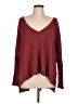 Maronie Burgundy Long Sleeve Top Size L - photo 1