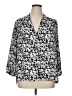 Laundry by Shelli Segal 100% Polyester Print Black 3/4 Sleeve Blouse Size XL - photo 1