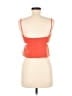 Zara 100% Polyester Orange Sleeveless Top Size M - photo 2