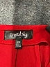 Crystal Sky Solid Red Jumpsuit Size XS - photo 4