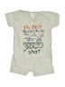 Rabbit Skins Print Gray Short Sleeve Onesie 3-6 MO / 6 MO - photo 1