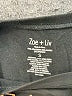 Zoe+Liv Print Black Pullover Sweater Size S - photo 7