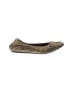 Lanvin Animal Print Gold Flats Size EU 38 1/2 - photo 1