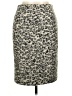 Ann Taylor Animal Print Gray Ivory Casual Skirt Size 6 - photo 1