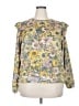 LC Lauren Conrad Floral Yellow Pullover Sweater Size XXL - photo 1