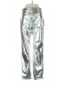 Gap 100% Polyester Metallic Silver Casual Pants Size 27 waist - photo 2