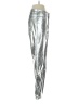 Gap 100% Polyester Metallic Silver Casual Pants Size 27 waist - photo 4