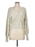 On 34th Metallic Silver Cardigan Size M - photo 1
